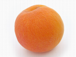 Abricot, flétrissement très marqué de l'épiderme